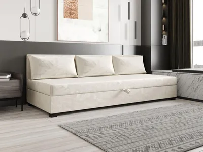 Obrázok produktu pre Jednolôžková posteľ 80x195 ZAJDA BIZ 2 s úložným priestorom - ecru