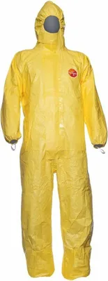 Produktbild von DuPont Schutzoverall Größe XXL gelb Tychem C , Kat. III, Typ 3, 4, 5, 6 - D13395560