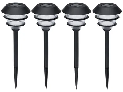 Imagen del producto de ProGarden KO-DT4100200: Juego de 4 luces solares para jardín, 41 cm