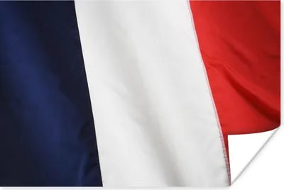 Produktbild von MuchoWow® Poster Die Flagge Frankreichs aus der Nähe 60x40 cm - Schlafzimmerdekoration