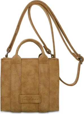 Produktbild von Fritzi aus Preußen Umhängetasche Handtasche Fritzi Square Vintage Crossbody Bag Cracker hellbraun