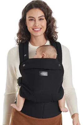 Produktbild von Momcozy Babytrage 100% Baumwolle ab Geburt, Schwarz