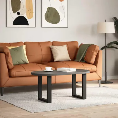 Obrázek produktu pro vidaXL Nohy konferenčního stolku ve tvaru U 2 ks černé 28x(42-43) cm ocelové