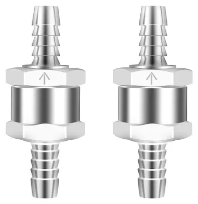 Imagen del producto de Válvula de retención de aluminio, 8 mm, 2 unidades, para sistemas de combustible