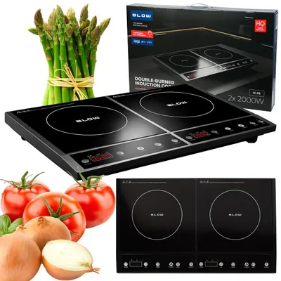 Immagine prodotto di Fornello elettrico a induzione portatile a due fuochi da 4000 W BLOW 44-046#
