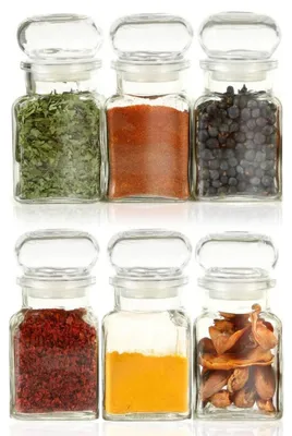 Image de Orion | Pots à épices 6 pcs - 150 ml - 5,5x12 cm - Pots en verre avec joint