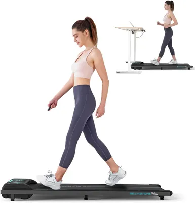 Produktbild von GEARSTONE Laufband Elektrisches Laufband für zuhause mit Fernbedienung Bluetooth LED Dispaly,1-6KM/H,für den Heimgebrauch oder im Büro