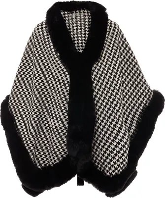 Produktbild von FRAULLY damen strickponcho - wollweiss, M