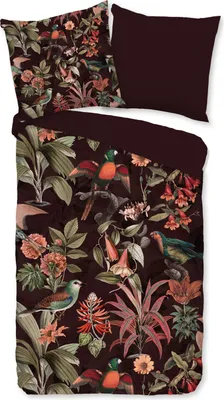 Produktbild von Duvet cover Pure 200x200 + 2* 80x80 cm - jungle with leaves and animals