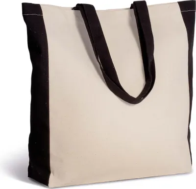 Immagine prodotto di Borsa bicolore Kimood in stile cabas