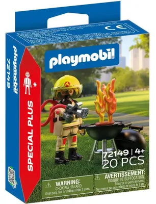 Produktbild von PLAYMOBIL Feuerwehrmann mit Brandherd