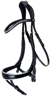 Immagine prodotto di Schockemöhle Sports Snaffle Equitus Beta Nero / Bianco / Argento WB XL