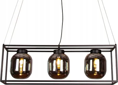 Immagine prodotto di Lampada a sospensione per soggiorno sala da pranzo 3 paralumi in vetro