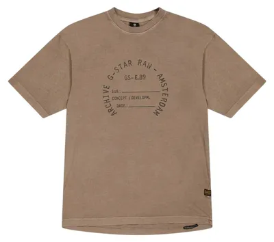 Image de G-Star - T-shirt pour enfants, épaules tombantes, coupe oversize GT18514 (176) (éléphant)