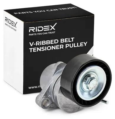 Produktbild von RIDEX 310T0047 Spannrolle Keilrippenriemen passend für PEUGEOT 207 (WA, WC) 308 SW II 208 II Schrägheck (UB, UP, UW, UJ) 308 SW I (4E, 4H) für CITROËN