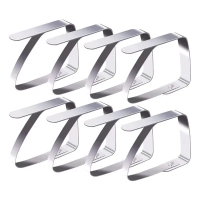 Produktbild von Tischdeckenklammern – 8 Stück Tischdeckenklammern Tischdeckenklammern Edelstahl Tischklammern Tischdeckenklammern Tischdeckenhalter Tischdeckenhalter (5 cm x 4 cm), 2–4 cm dick