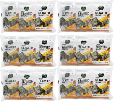 Produktbild von Bibigo Seealgen Snack Original SESAM 6x15g