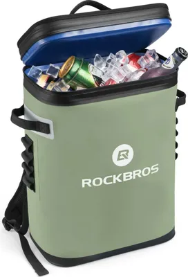 Produktbild von ROCKBROS 20L Kühltasche Kühlbox Isoliertasche Wasserdicht Picknicktasche Lunchtasche , bis zu 48 Stunden Kalt halt, , 36-Cans ,DHL  bis zu 48 Stunden kühl halten, Haltbar für Outdoor, Camping, Angeln, Picknick, Reise