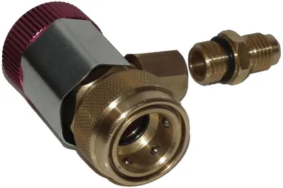 Image de CGS Raccord rapide R1234YF M12 FF, plus adaptateur M rouge (HD)