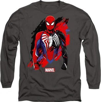 Immagine prodotto di Spider-Man 2 - Maglietta "Gamerverse Symbiote" per uomo/donna Unisex TV14622 (XL) (Charcoal)