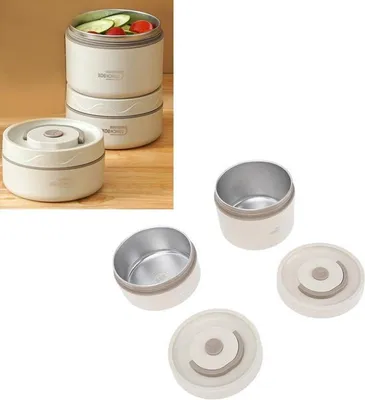 Tragbare isolierte Lunchbox für Erwachsene und Kinder, auslaufsichere Edelstahl-Bento-Box mit Deckel für Schule und Arbeit