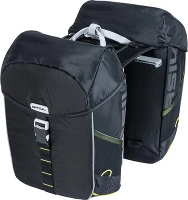Immagine prodotto di Borsa doppia BASIL "Miles MIK" - nero/lime