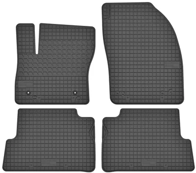 Image de Tapis de sol en caoutchouc pour Ford Focus C-MAX / C-MAX I / C-MAX II / Kuga I / Kuga II 2003-2010 / 2010-2019 / 2008-2012 / depuis 2012 – 4 pièces, noirs, sur mesure