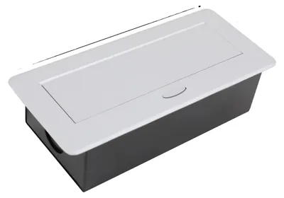 Image de Multiprise, encastrable, plusieurs prises, BLANC
