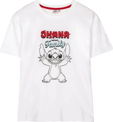 Produktbild von Damen Kurzarm-T-Shirt Stitch Weiß - XL