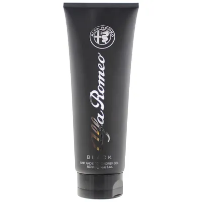 Produktbild von Alfa Romeo schwarzer Körper und Haardusche Gel für Männer 400 ml