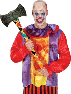 Immagine prodotto di Clown Spaventoso Ascia Horror Halloween Clown Arma Spaventosa Divertimento Costume Accessorio Terrificante Minaccioso, Colore: Multicolore