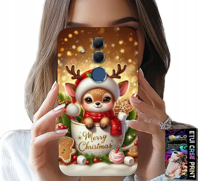 Obrázok produktu pre Puzdro Pre Huawei Mate 20 Lite - Sladký Vianočný Vzor Sobov