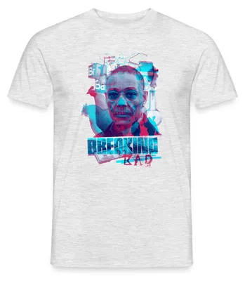 Produktbild von Spreadshirt Breaking Bad Gustavo Fring Männer T-Shirt, S, Grau meliert