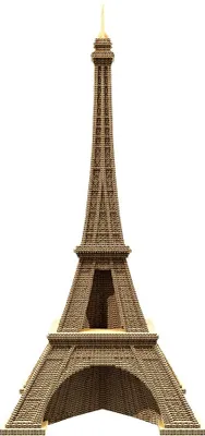 Image de puzzle 3D, Tour Eiffel, carton, 224 pièces