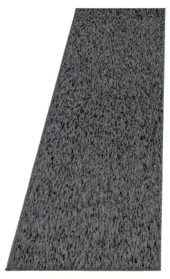 Imagen del producto de Alfombra rectangular para pasillo o salón, color gris antracita, 80x250 cm, de un solo color