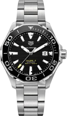 Produktbild von Tag Heuer Aquaracer Herrenuhr silber schwarz WAY201A.BA0927