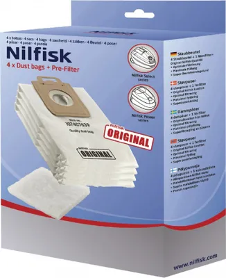 Produktbild von Nilfisk Vliesbeutel 4er Pack+ 1