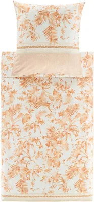 Immagine prodotto di Bassetti set di biancheria da letto in raso IBISCUS TATTOO colore 41 KARAMELL dimensioni 135x200+80x80