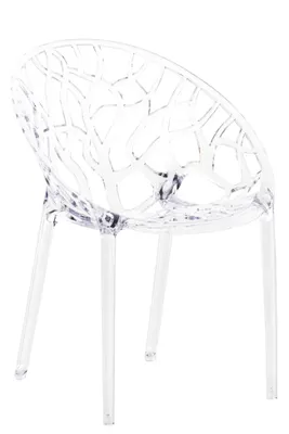 Produktbild von CLP Wetterbeständiger Stapelstuhl Crystal aus Kunststoff transparent