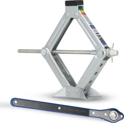 Produktbild von alca® Wagenheber Scherenwagenheber mit Ratsche 1,5t Universal Hubhöhe 104 - 380 mm für Auto/SUV/MPV