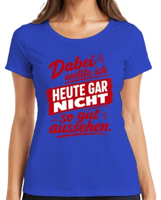 Immagine prodotto di Maglietta da donna, blu, taglia S, con una scritta che esprime sarcasmo e ironia