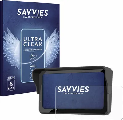 Produktbild von 6x Für Carpuride W602BS Pro Schutzfolie Savvies Displayschutz Display Schutz Folie Klar Transparent