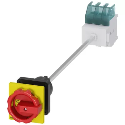 Imagen del producto de Interruptor principal/de emergencia, 3 polos, 32A, 11,5 kW/400V - Interruptor de seguridad, 3 polos, 11,5 kW, 3LD2244-0TK53