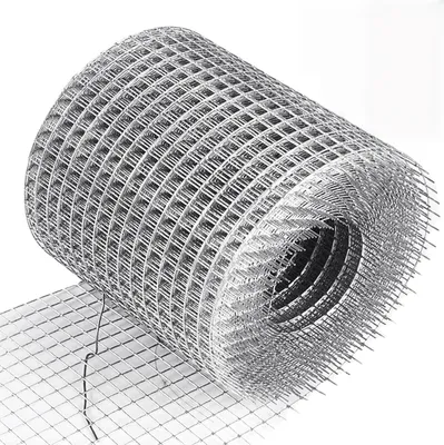 Drahtgitter verzinkt 10 cm x 5 m, Maschenweite 6 mm, silber