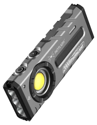 LED-Taschenlampe 2000 Lumen, wiederaufladbar, magnetisch, RGB+UV