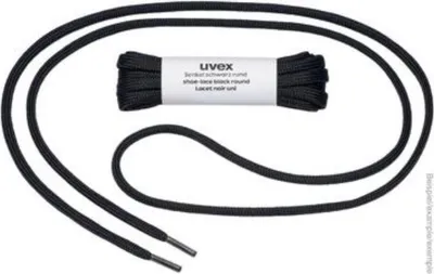 Produktbild von Uvex Schnürsenkel rund schwarz 100 cm schwarz