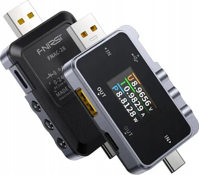 Immagine prodotto di Multifunzionale misuratore digitale tester porta USB C amperometro Fnirsi FNAC-28