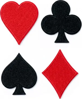 Produktbild von Kartenspiel Patches Aufnäher 4Stk Set