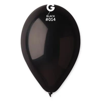Obrázek produktu pro Gemar latexové balónky balónky - černé - 100 ks - 26 cm