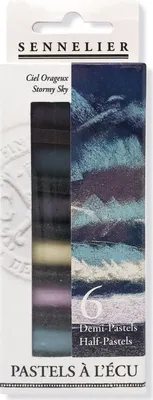 Zdjęcie produktu dla Etui na 6 połówek pasteli - Stormy Sky